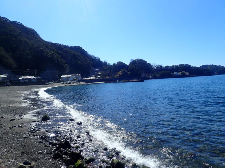 大田子海岸　砂浜　釣り場風景