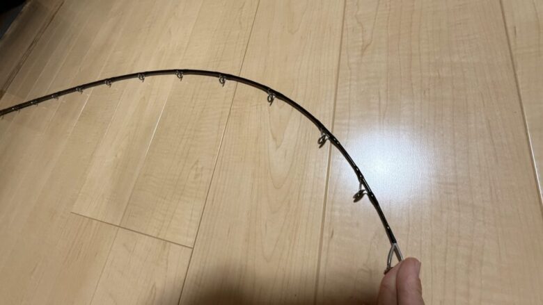 ミュートスアキュラ100H　ティップ　曲がり