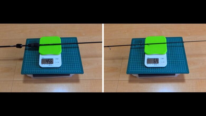 アジングロッド 重さ